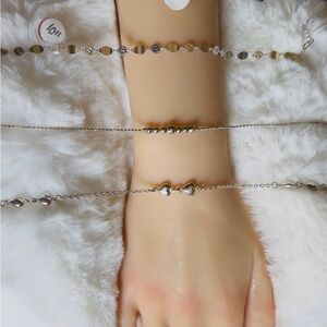 Elegant Silver Heart Bracelet 925 real silver